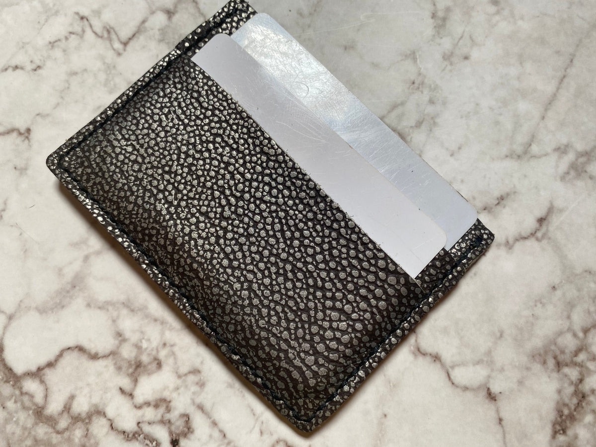 Handmade Card Wallet, Stingray Pattern