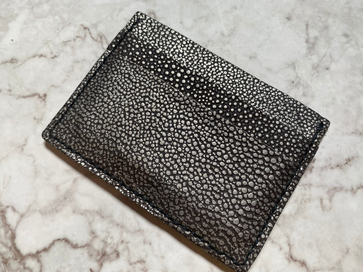 Handmade Card Wallet, Stingray Pattern