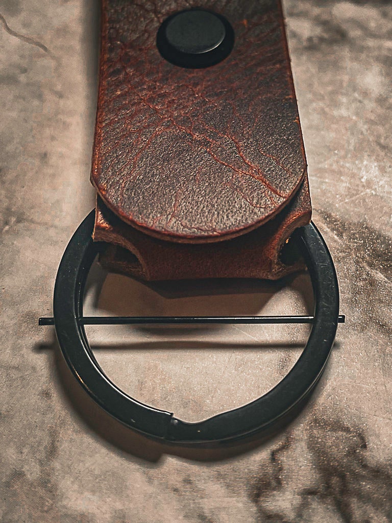 Leather Key tag | Handmade | Minimalist Key Fob |EDC Keychain | Keychain Clip | Leather Keyring| Groomsman gift