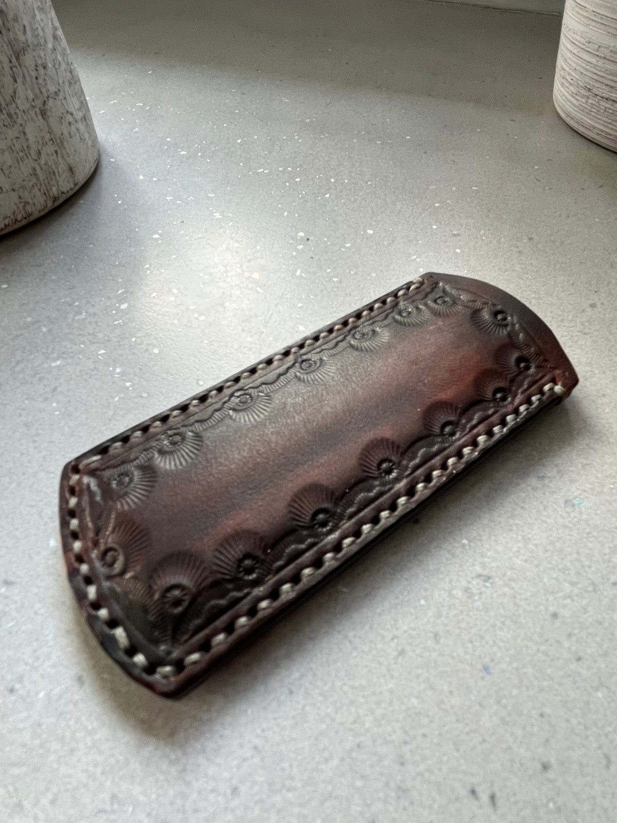 Hand Tooled Leather pouch | EDC Carry