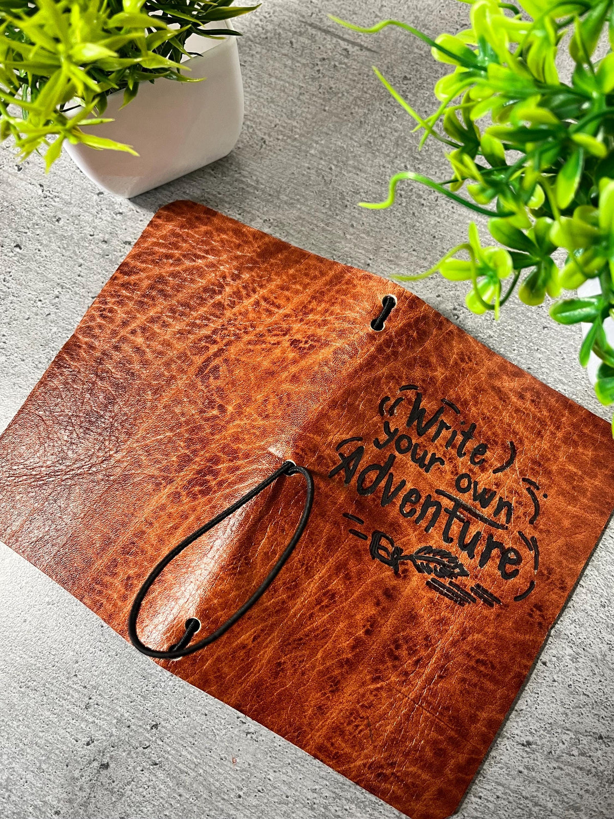 Handmade Crazy Horse Leather Travel Journal – Refillable A5 Notebook