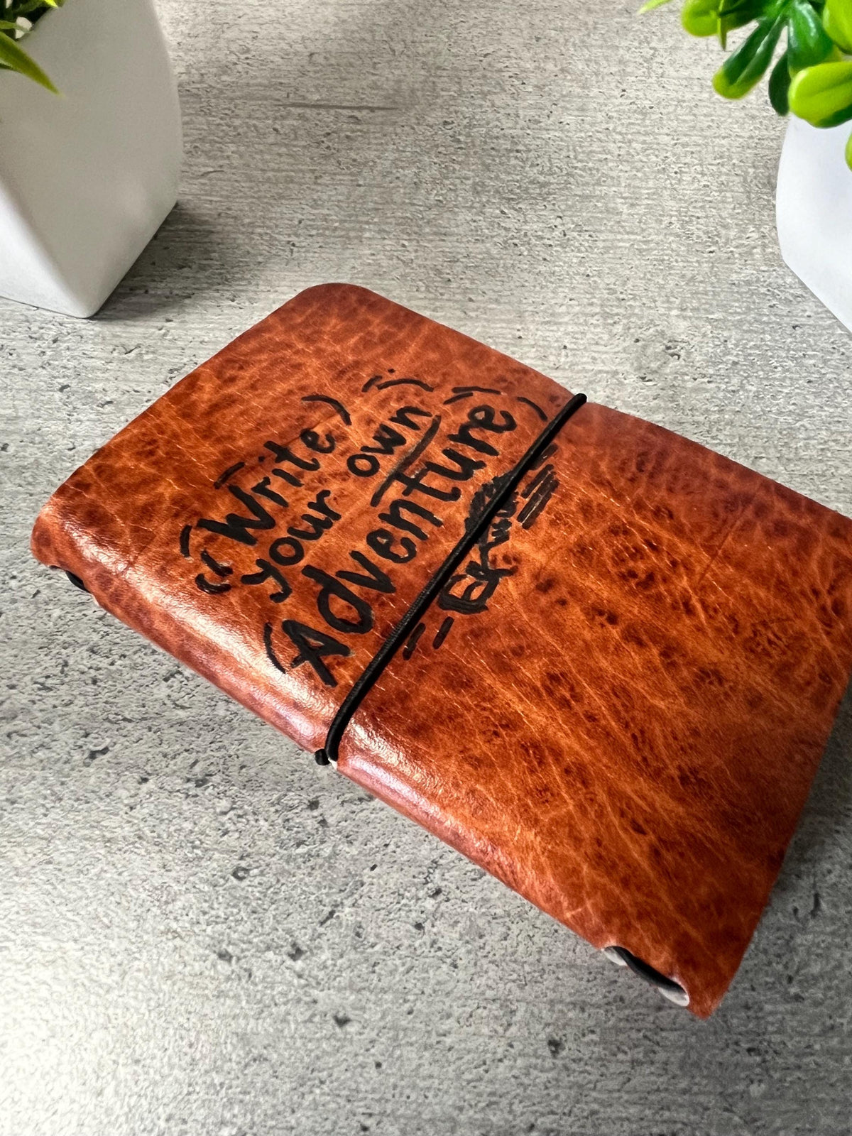 Handmade Crazy Horse Leather Travel Journal – Refillable A5 Notebook