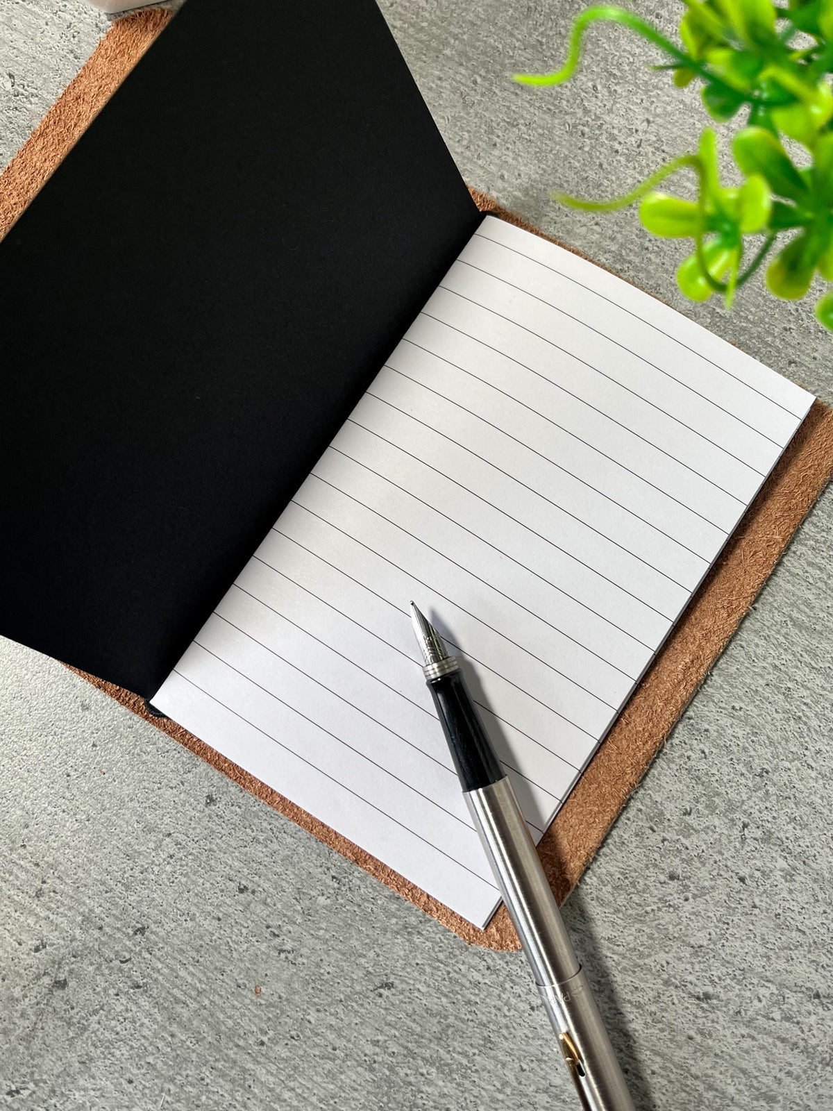 Handmade Crazy Horse Leather Travel Journal – Refillable A5 Notebook