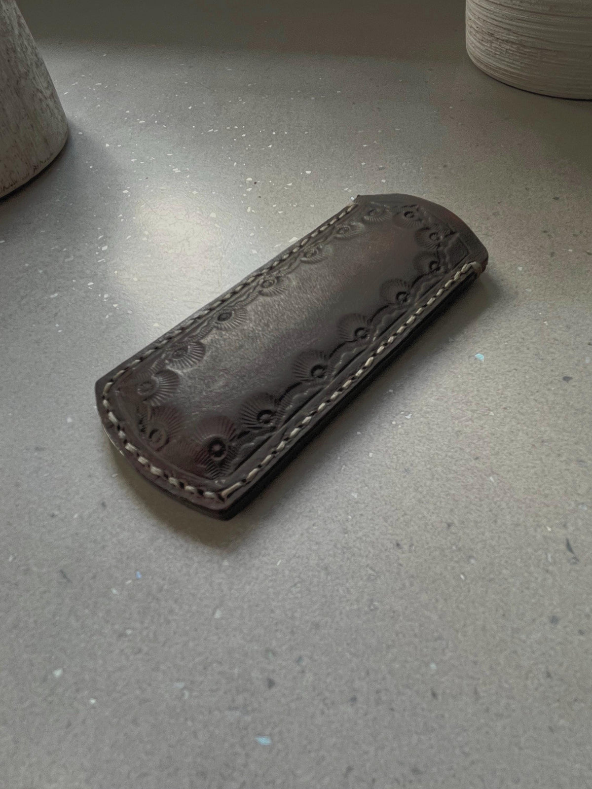 Hand Tooled Leather pouch | EDC Carry