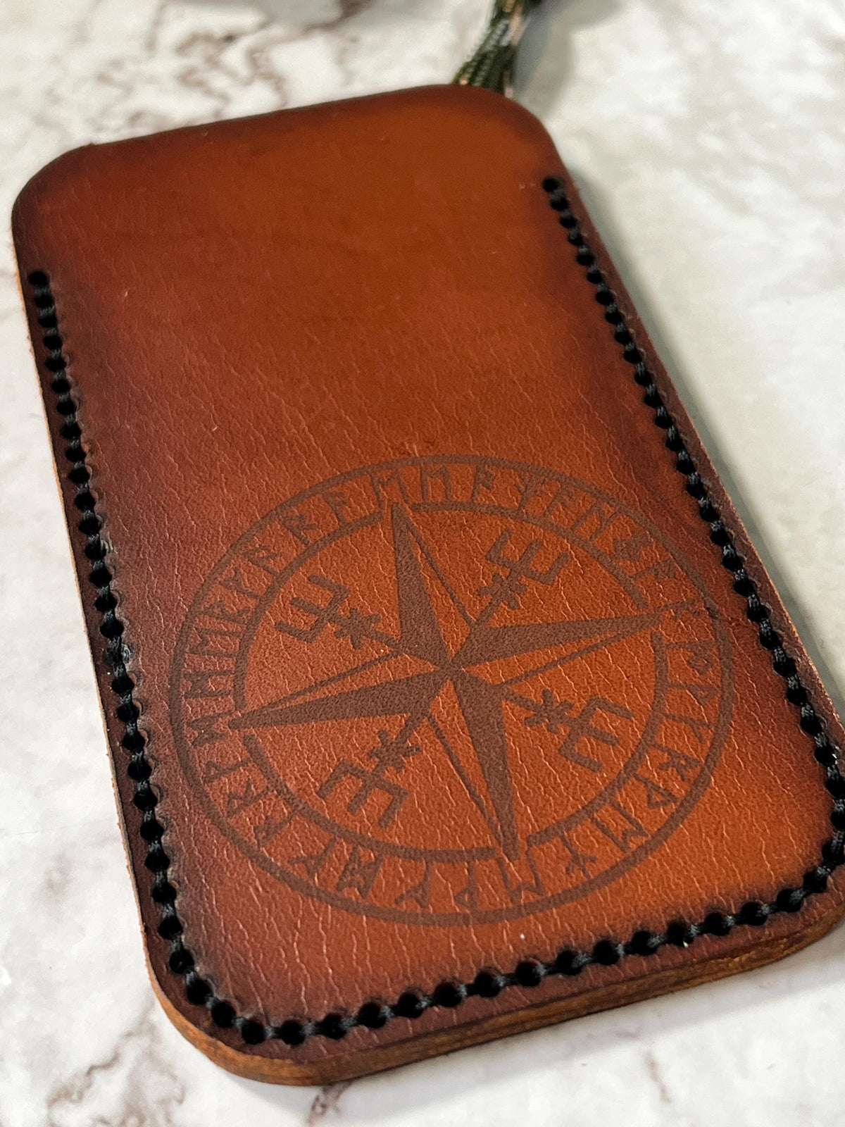 XL Handmade Leather Pocket Slip, Leather EDC Multitool Pouch.