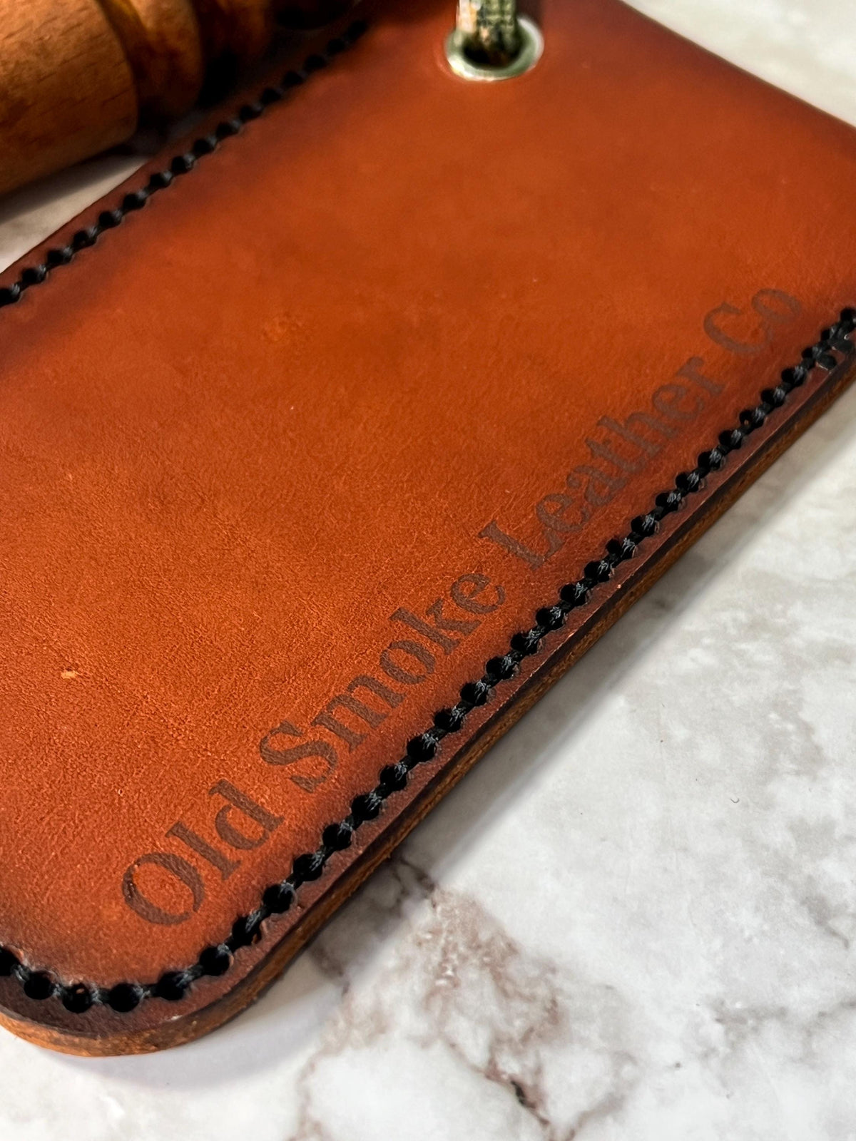 XL Handmade Leather Pocket Slip, Leather EDC Multitool Pouch.