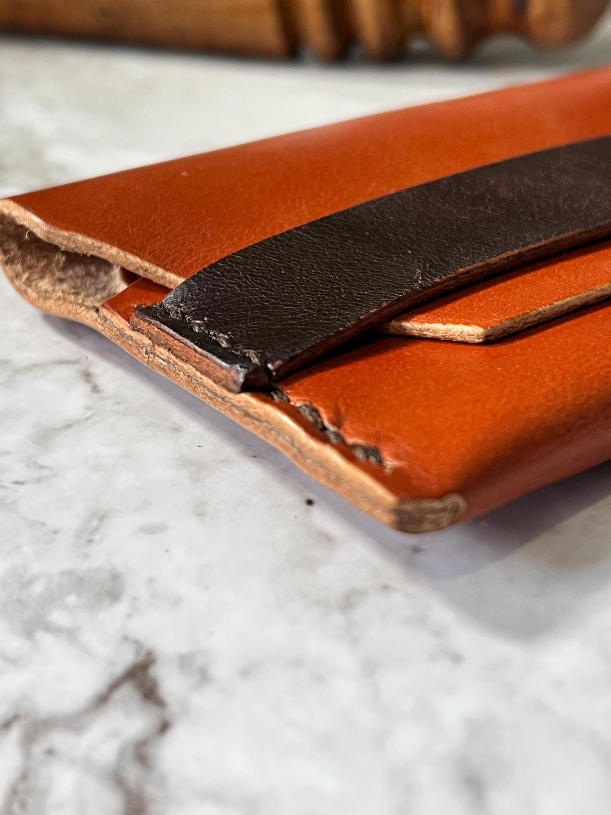 Handmade Leather Card Holder Wallet | Slim Minimalist Wallet | Full Grain Leather Card Case | Front Pocket Wallet | Gift for Men.