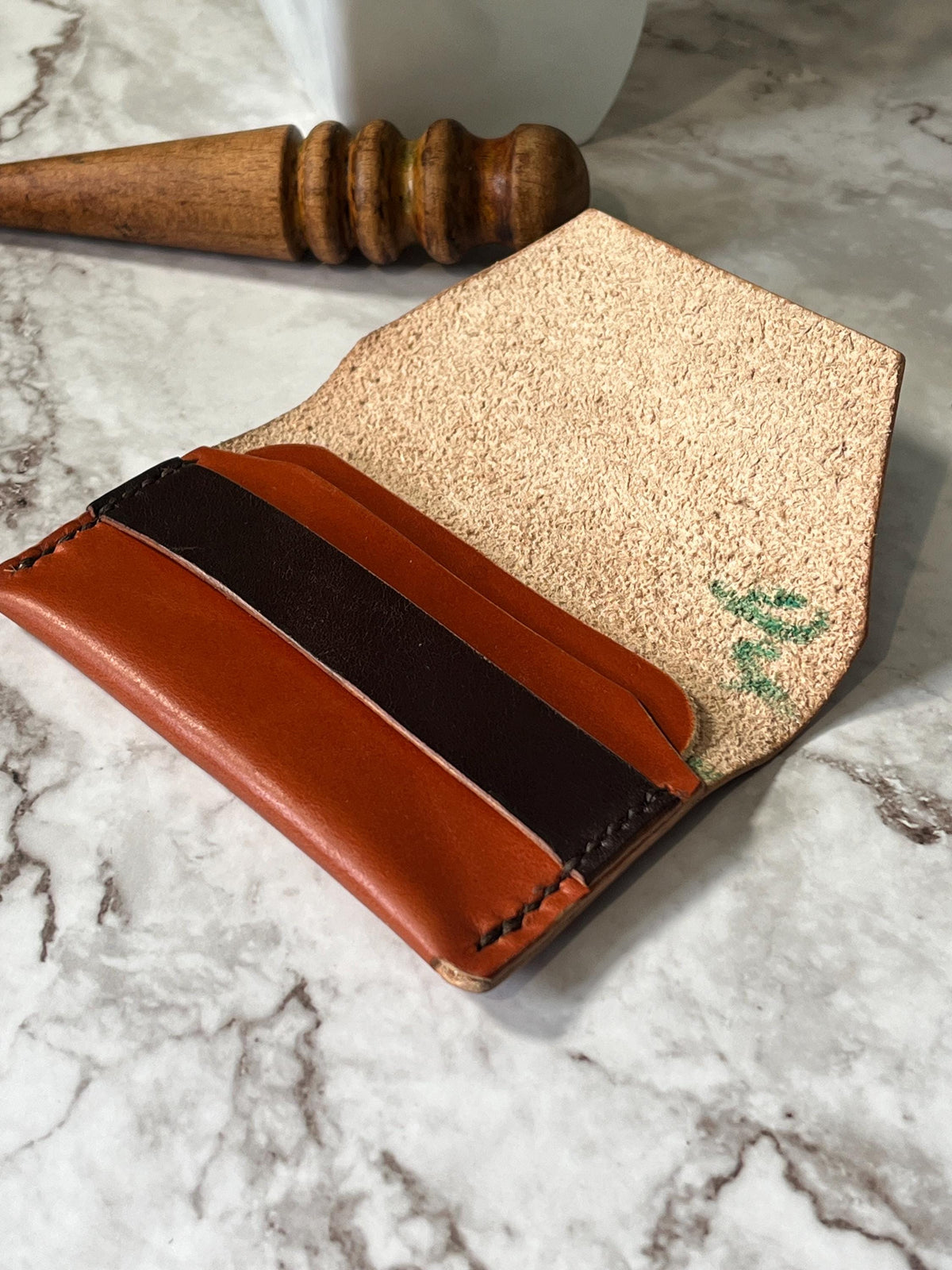 Handmade Leather Card Holder Wallet | Slim Minimalist Wallet | Full Grain Leather Card Case | Front Pocket Wallet | Gift for Men.