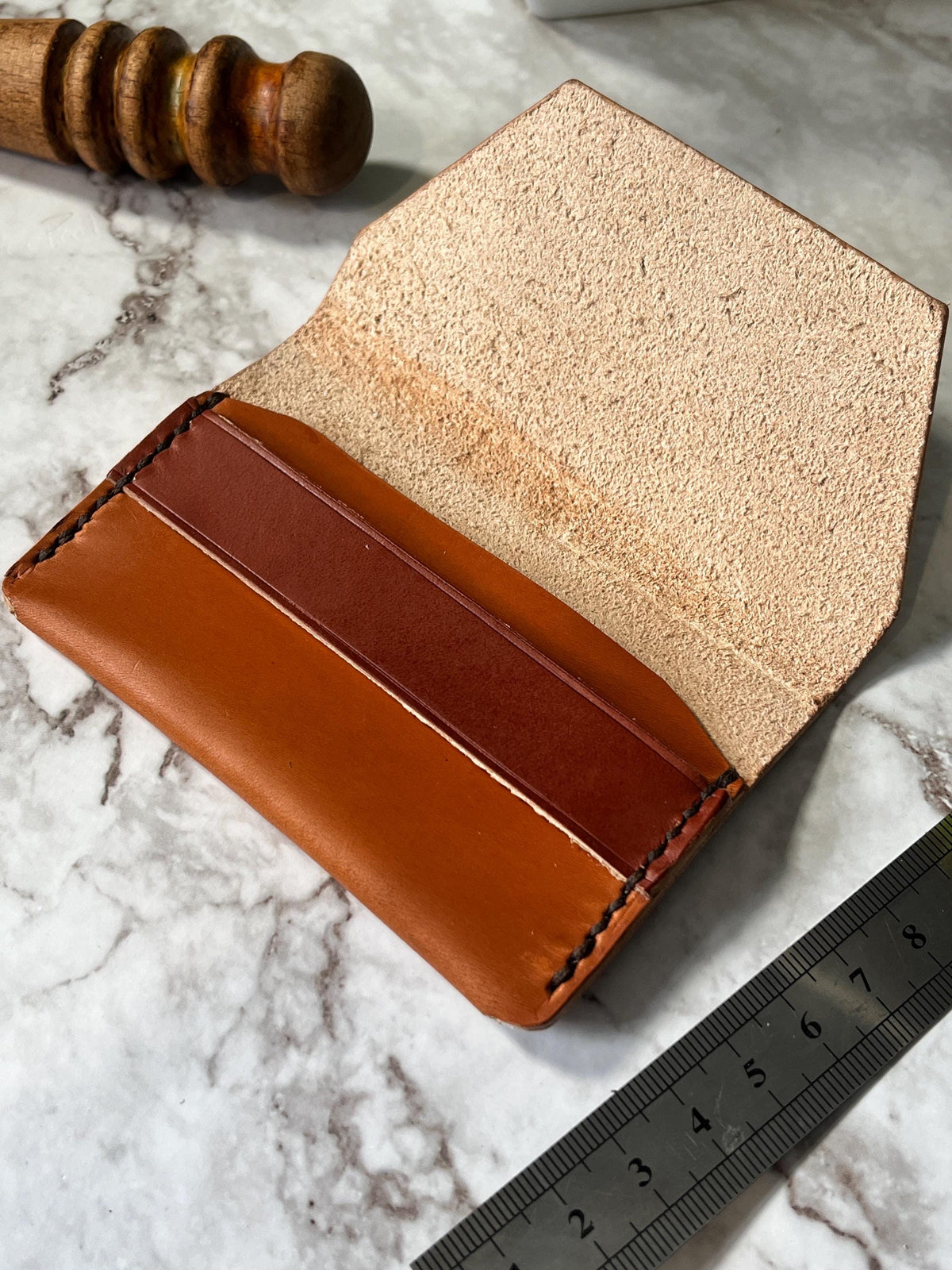 Handmade Leather Card Holder Wallet | Slim Minimalist Wallet | Full Grain Leather Card Case | Front Pocket Wallet | Gift for Men.