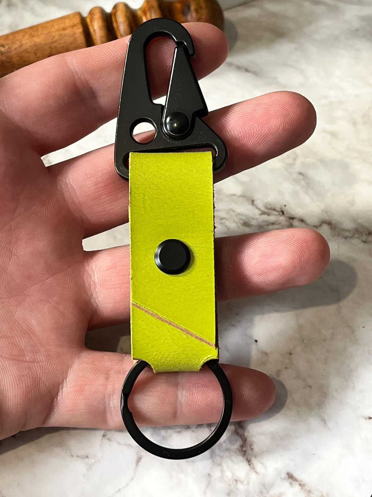 Leather Key tag | Handmade | Minimalist Key Fob |EDC Keychain | Keychain Clip | Leather Keyring| Groomsman gift