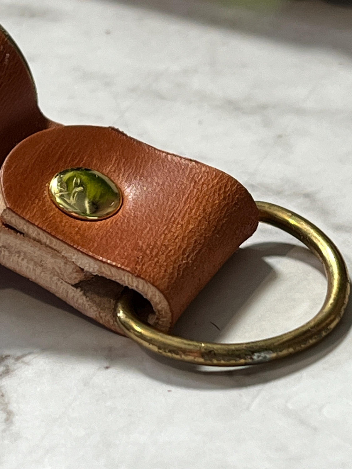 Handmade Shotgun Shell Leather Keyring | Upcycled Shotgun Cartridge Keychain | Brass Key Ring | Rustic Leather EDC Gift | Gift for Him