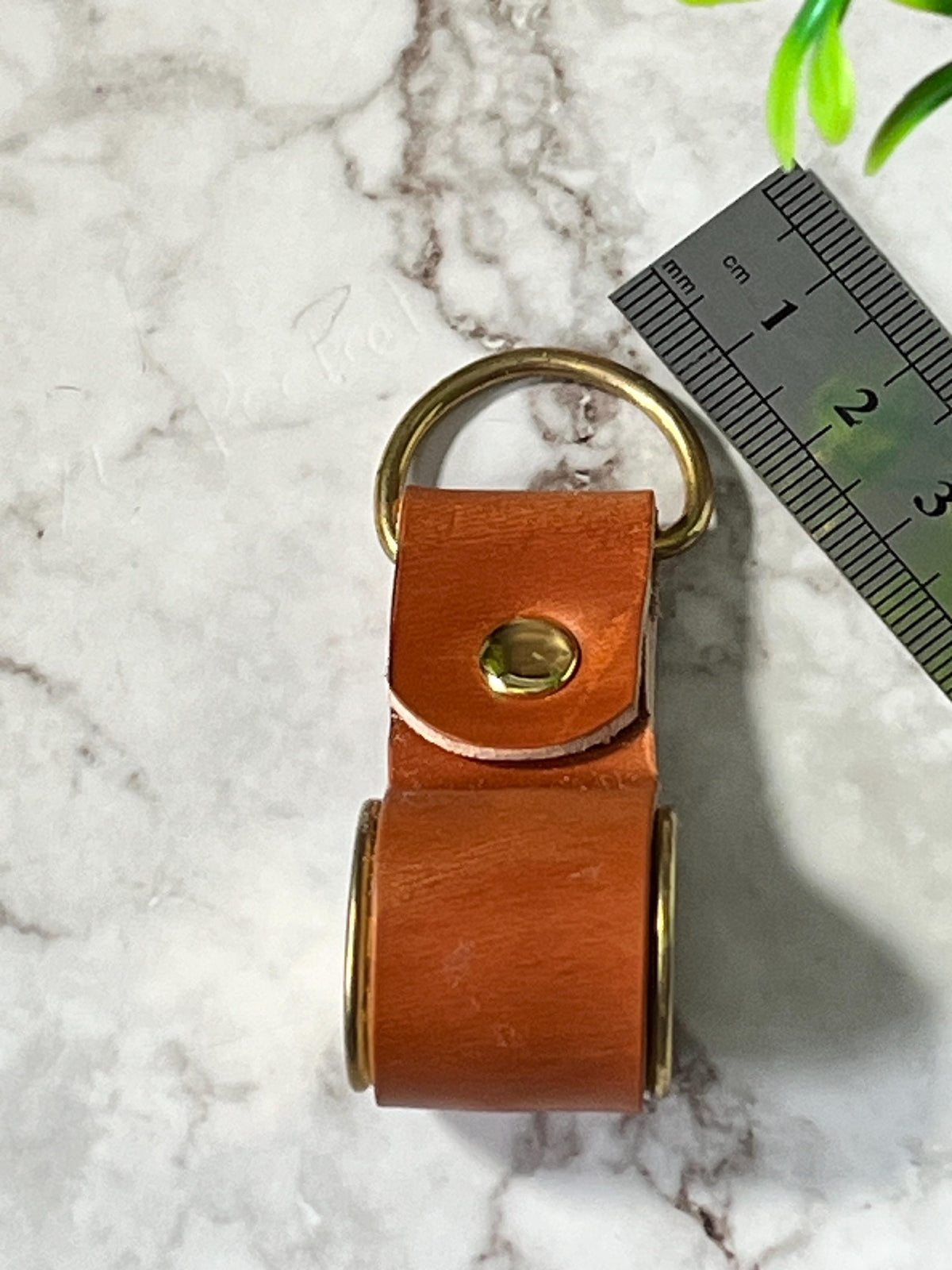 Handmade Shotgun Shell Leather Keyring | Upcycled Shotgun Cartridge Keychain | Brass Key Ring | Rustic Leather EDC Gift | Gift for Him