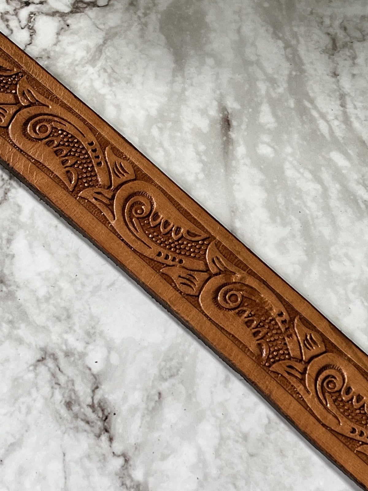 Western Leather Belt | Handmade Full Grain Leather Belt | Rustic Cowboy Belt | Men’s & Women’s Leather Belt | Antique Brass Buckle