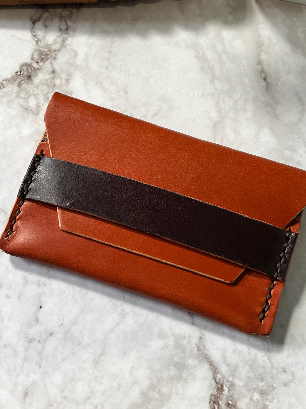 Handmade Leather Card Holder Wallet | Slim Minimalist Wallet | Full Grain Leather Card Case | Front Pocket Wallet | Gift for Men.