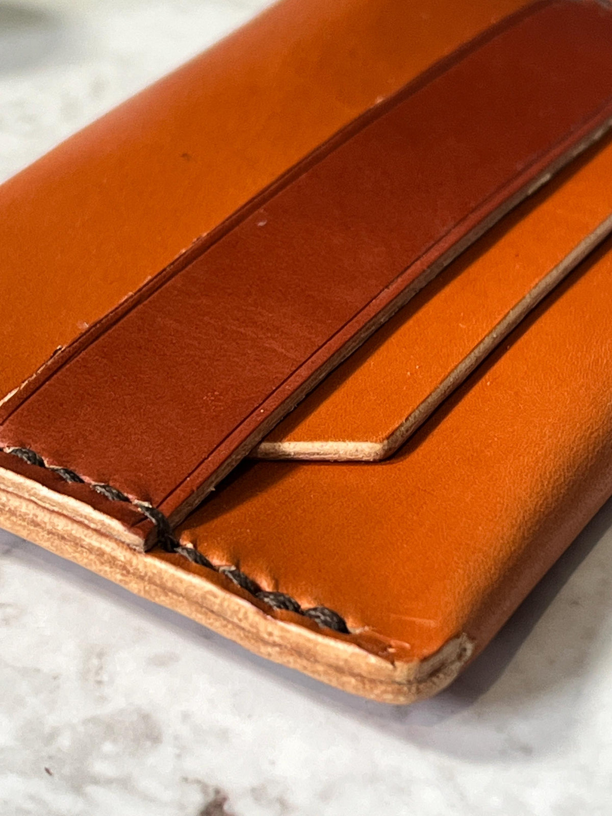 Handmade Leather Card Holder Wallet | Slim Minimalist Wallet | Full Grain Leather Card Case | Front Pocket Wallet | Gift for Men.
