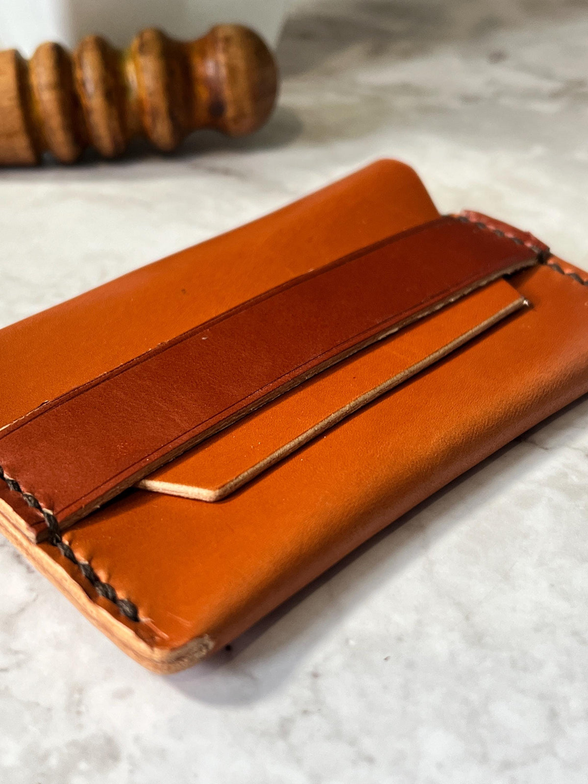 Handmade Leather Card Holder Wallet | Slim Minimalist Wallet | Full Grain Leather Card Case | Front Pocket Wallet | Gift for Men.