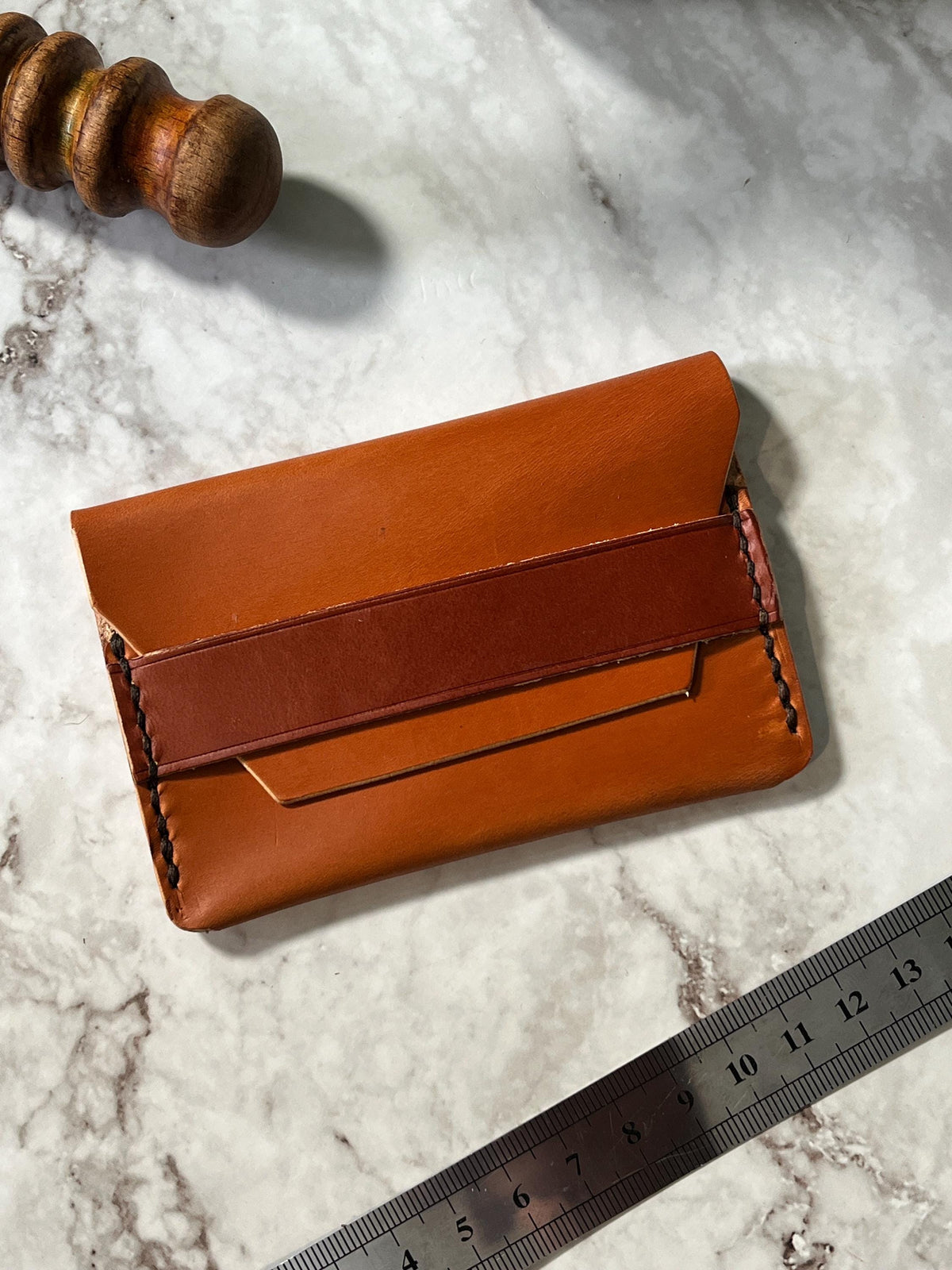 Handmade Leather Card Holder Wallet | Slim Minimalist Wallet | Full Grain Leather Card Case | Front Pocket Wallet | Gift for Men.