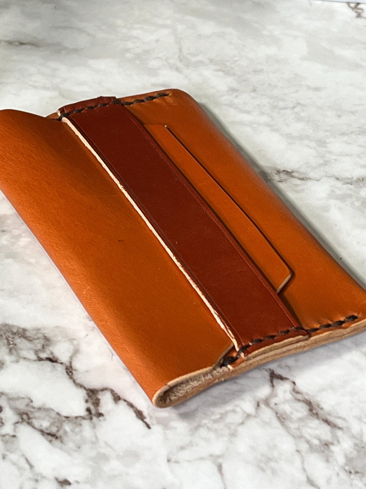 Handmade Leather Card Holder Wallet | Slim Minimalist Wallet | Full Grain Leather Card Case | Front Pocket Wallet | Gift for Men.
