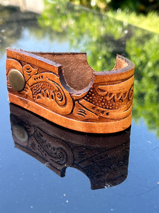 Handmade Leather Cigar Holder Case | Premium Top Grain Veg Tan Leather | Luxury Cigar Travel Holder | Gift for Cigar Lovers